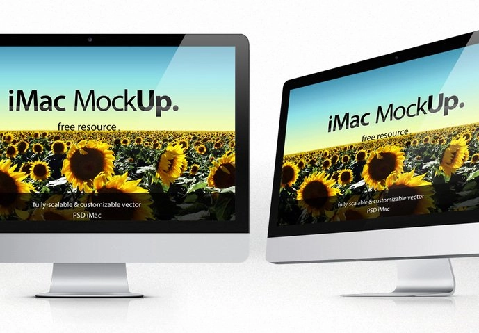 قالب iMac Psd Mockup