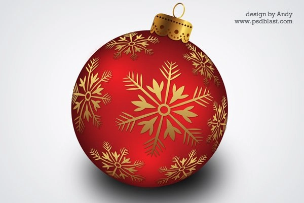توپ آویز کریسمس PSD