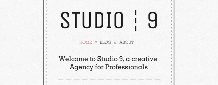 قالب PSD نمونه کارها آژانس خلاق Studio 9