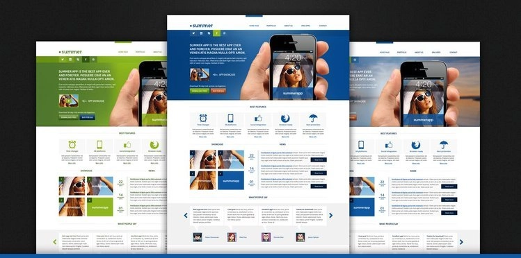 قالب وب PSD UI/UX