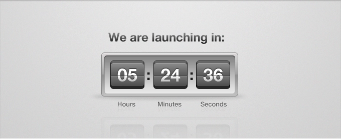 Countdown Flip Clock PSD را اجرا کنید