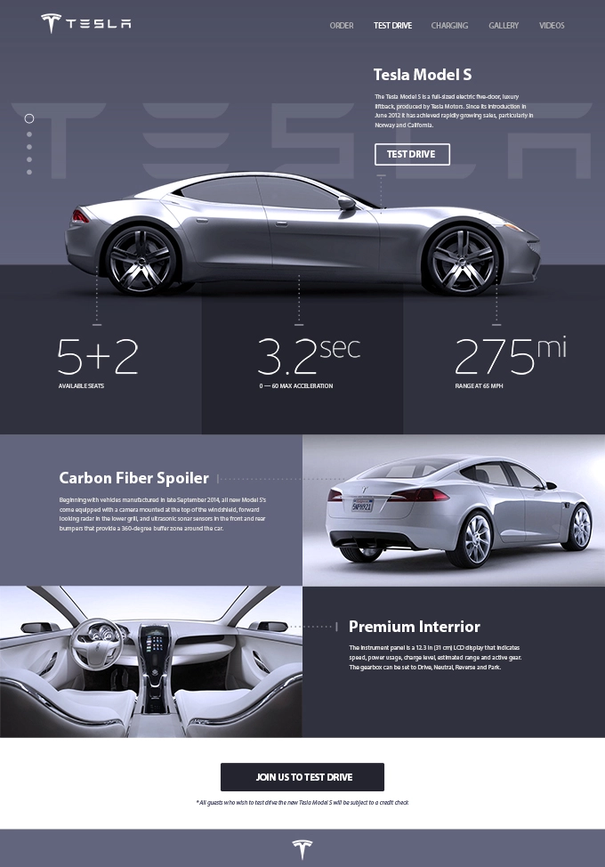 تسلا ?Model S? مفهوم تبلیغاتی (PSD Freebie)
