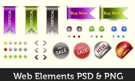 طراحی عناصر وب PSD و PNG