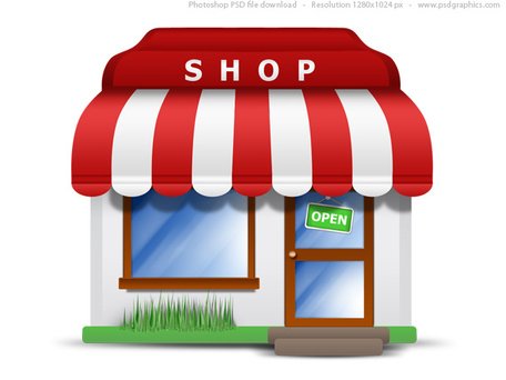 نماد فروشگاه کوچک (PSD)