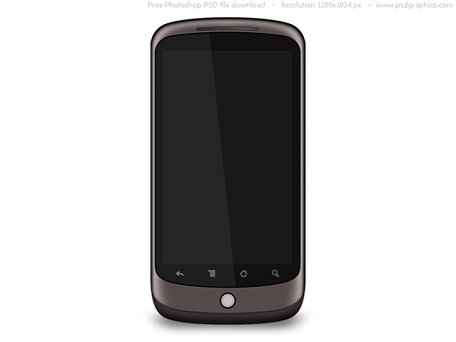 بازسازی فتوشاپ گوشی هوشمند Google Nexus One، دانلود PSD