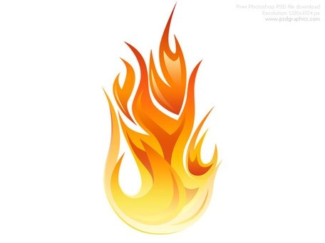 نماد شعله PSD