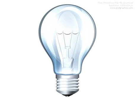 نماد لامپ PSD