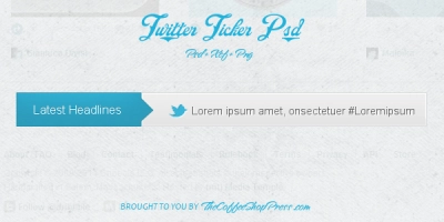 توییتر Ticker Psd