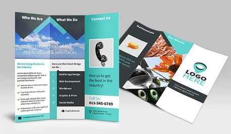 بروشور Tri-Fold PSD Mockup