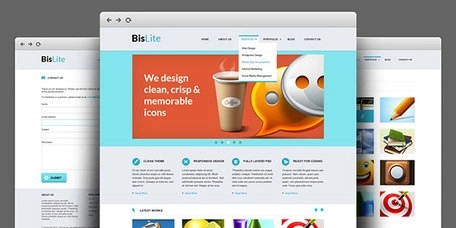 BisLite: قالب های PSD وب سایت تجاری