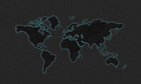 نقشه جهانی Psd تاریک