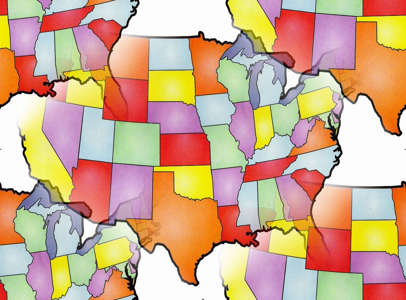 نقشه های ایالات متحده - عکس سهام