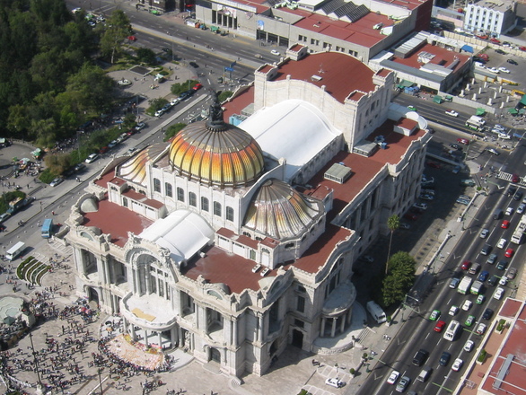 عکس هوایی - کاخ هنرهای زیبا، مکزیک، شهر