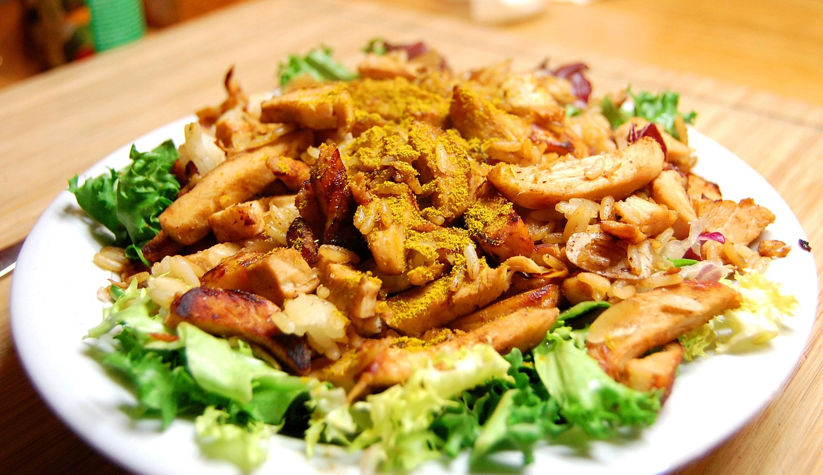 مرغ و سالاد ;-) عکس غذا