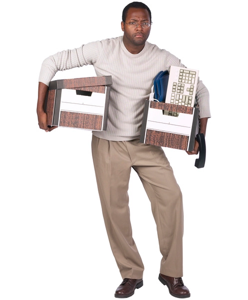 مرد بسته بندی شده با جعبه - عکس سهام