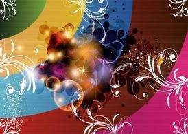 نورپردازی انتزاعی گل