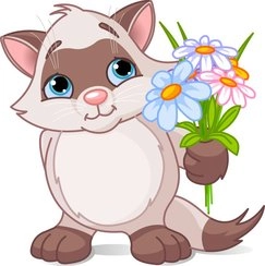 وکتور گربه ناز