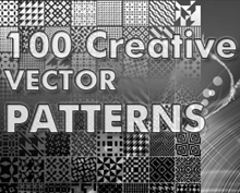 100 الگوی طراحی خلاقانه وکتور