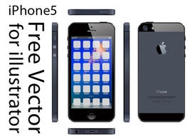 iPhone5 وکتور رایگان برای illustrator