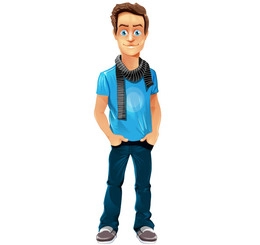 شخصیت وکتور پسر با روسری