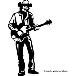 گیتار PLAYER VECTOR ART.eps