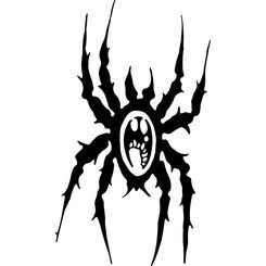 BLACK SPIDER VECTOR CLIP ART.eps