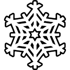 Snowflake VECTOR SHAPE CRYSTAL.eps