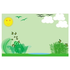 پس زمینه وکتور منظره طبیعت.eps