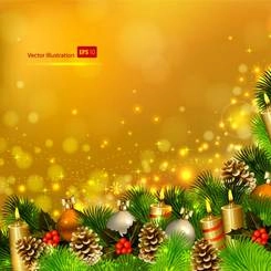 وکتور عناصر تم زیبای کریسمس-11