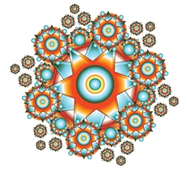 وکتور پرک ستاره رنگارنگ