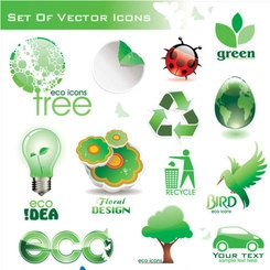 نمادهای وکتور سبز