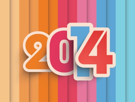 وکتور رنگارنگ WordArt 2014