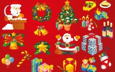 عناصر هنری وکتور کریسمس