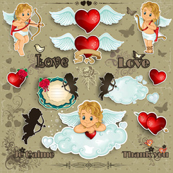 Cupids Cutouts Hearts