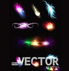 وکتور نمایش جلوه های نور رنگی