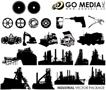 Go Media Produced Vector Graphic (Set8) - Builder