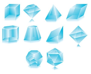 وکتور الماس مواد شفاف
