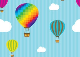 الگوی وکتور بالون هوای گرم