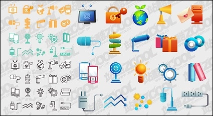 آیکون وکتور ساده متریال رنگ زن-3