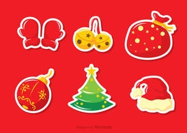 کریسمس Jingle Bells وکتور بسته دو