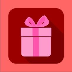 جعبه هدیه صورتی وکتور ICON.eps