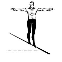 MAN ON WIRE VECTOR GRAPHICS.eps