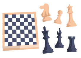 وکتور ست شطرنج شطرنجی
