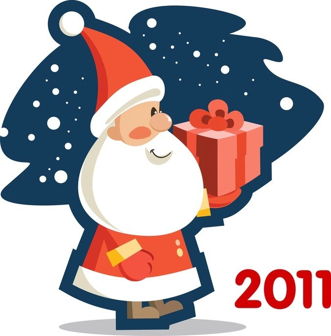 وکتور بابا نوئل ناز 2011