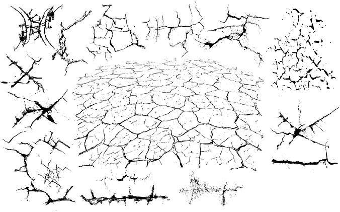 Series Of Black and White Design Elements Vector 2 Crack