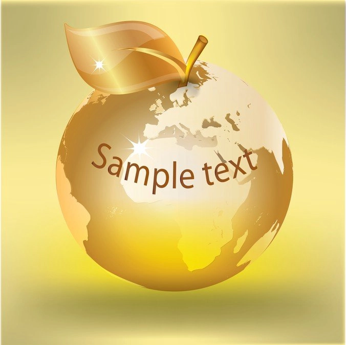 وکتور Apple Earth 1