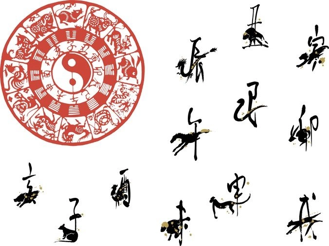 Zodiac Of Papercut Vector C