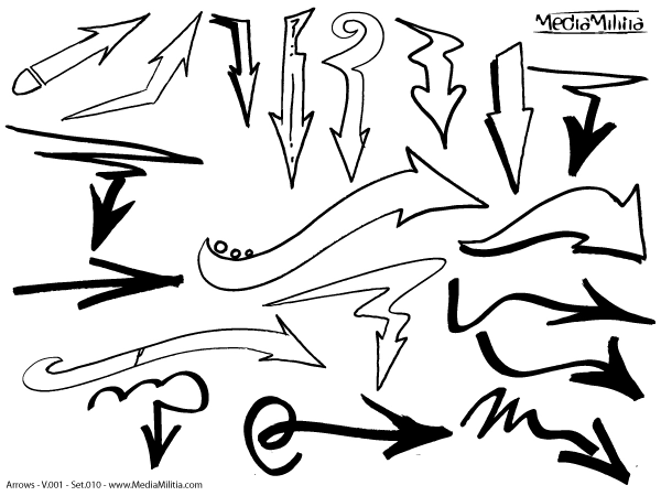 Arrows Free Vector Graphics Set 10