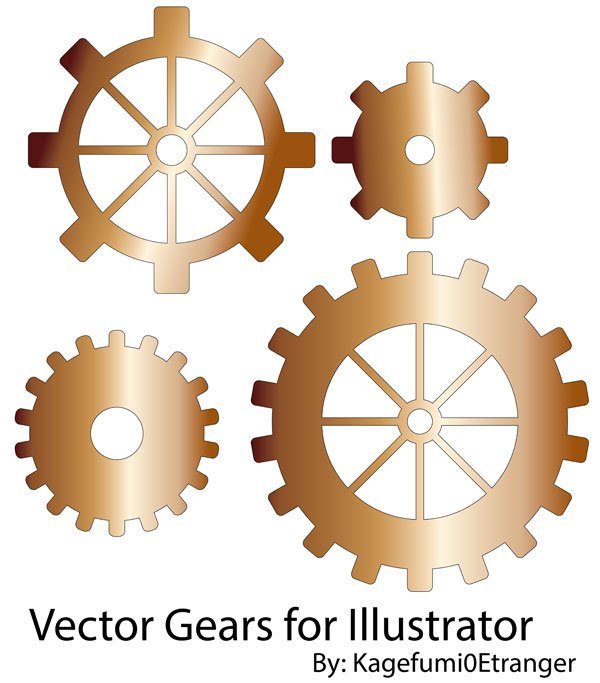 وکتور Gears Illustrator