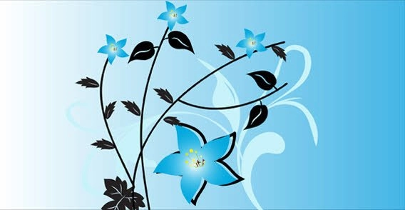 وکتور رایگان گل پس زمینه